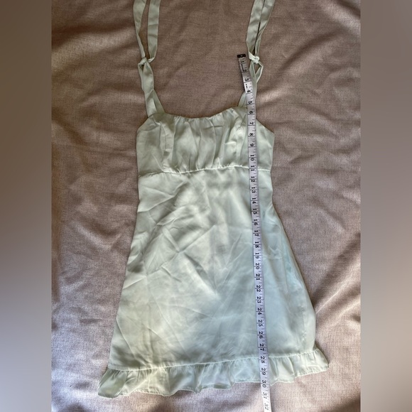 Abercrombie and Fitch Light Green Mini Dress with Tie Straps XS - Picture 5 of 7